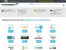 Tablet Screenshot of phonezip.com